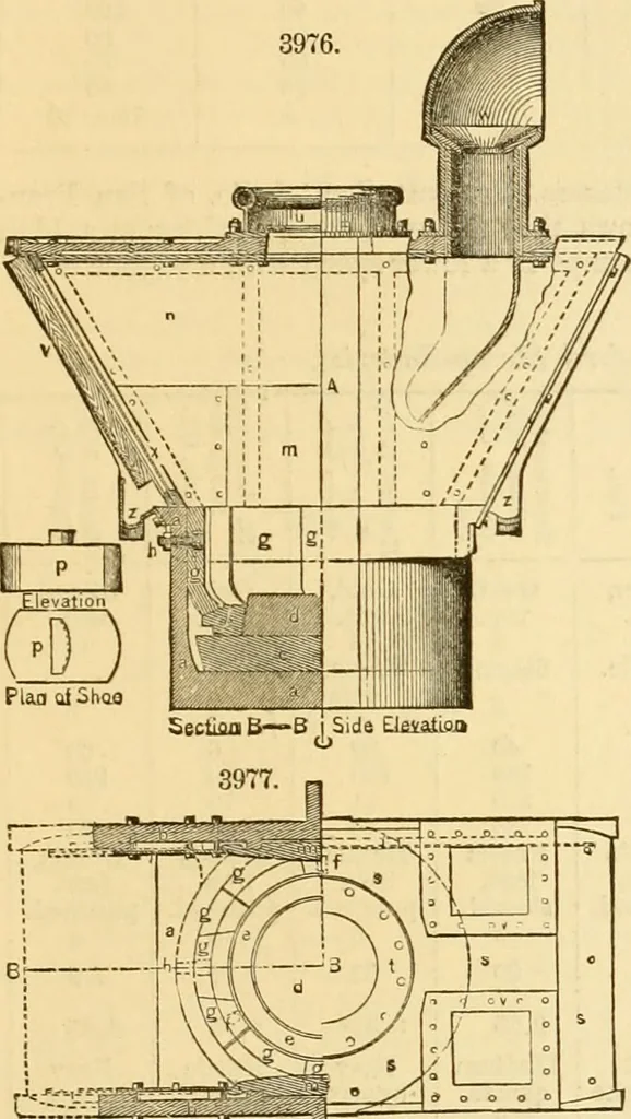 An illustration from Appletons' cyclopaedia of applied mechanics: a dictionary of mechanical engineering and the mechanical arts, 1880, leaf 826