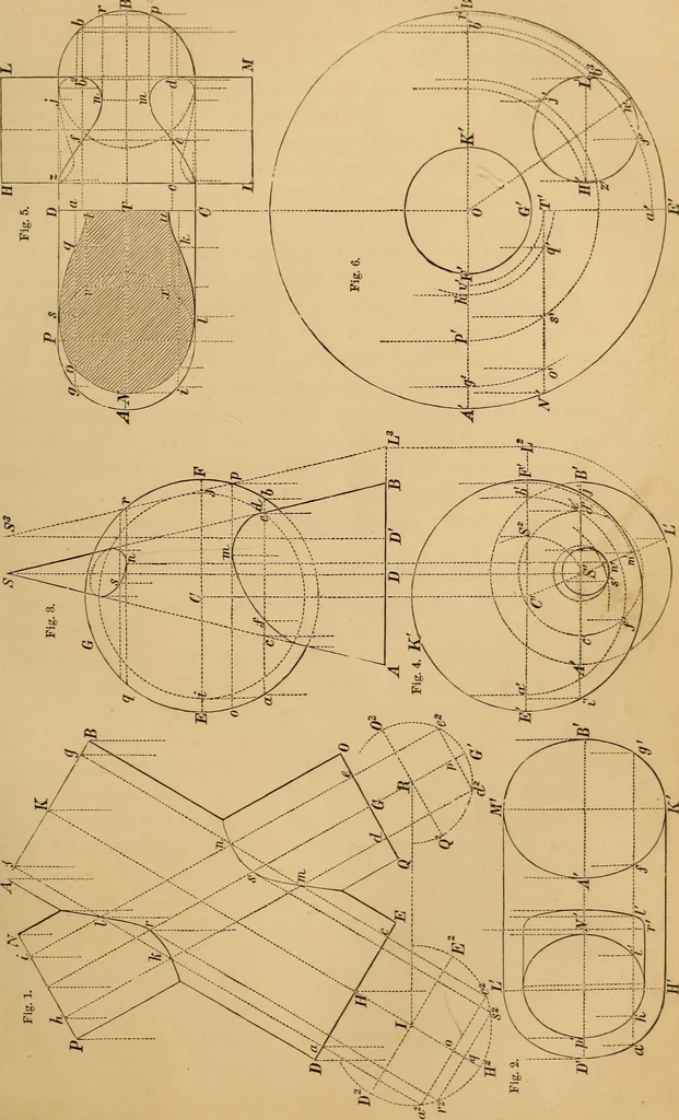 An illustration from Appleton's cyclopædia of drawing, designed as a textbook for the mechanic, architect, engineer, and surveyor, 1866, leaf 118