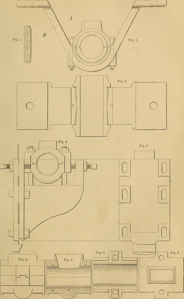 An illustration from Appleton's cyclopædia of drawing, designed as a textbook for the mechanic, architect, engineer, and surveyor, 1866, leaf 190