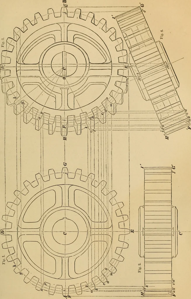 An illustration from Appleton's cyclopædia of drawing, designed as a textbook for the mechanic, architect, engineer, and surveyor, 1866, leaf 226