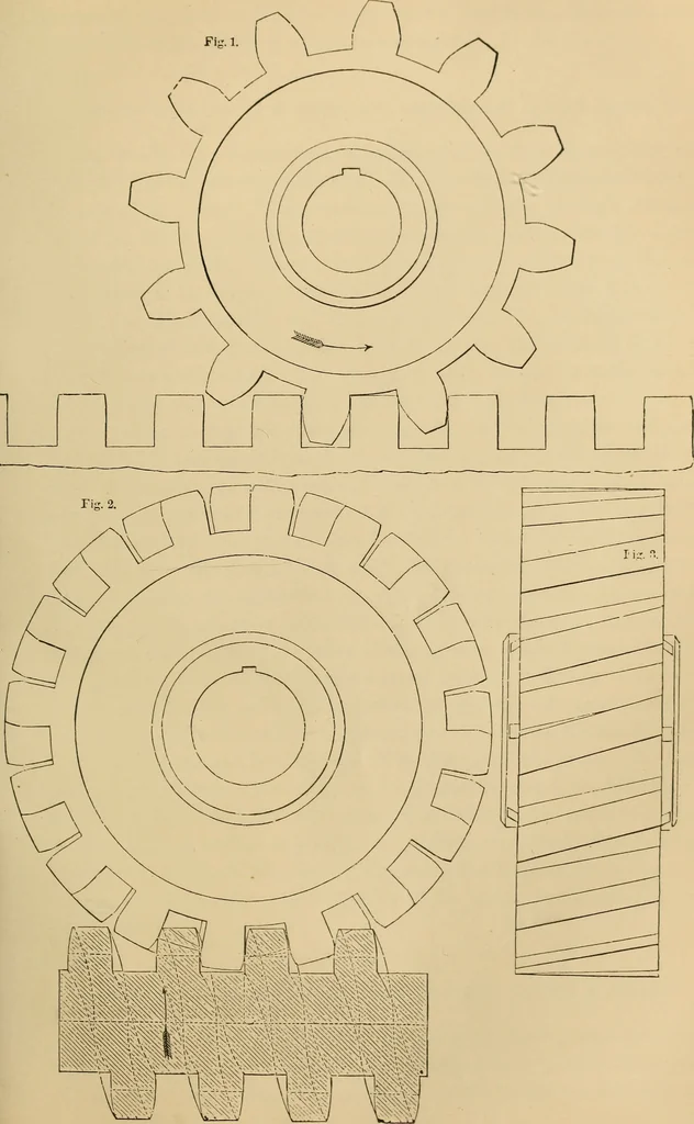 An illustration from Appleton's cyclopædia of drawing, designed as a textbook for the mechanic, architect, engineer, and surveyor, 1866, leaf 240