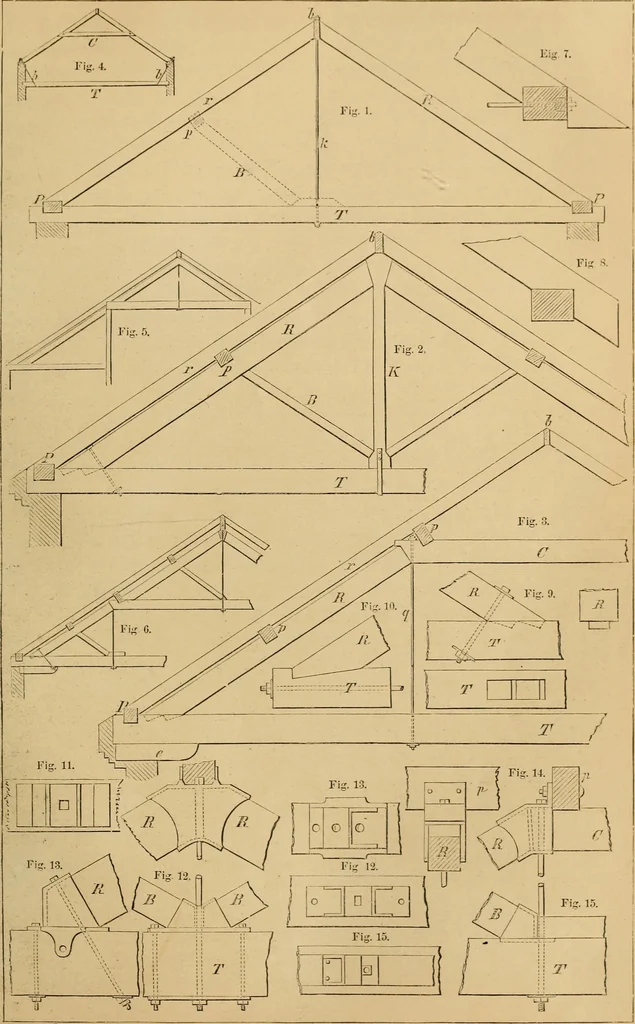 An illustration from Appleton's cyclopædia of drawing, designed as a textbook for the mechanic, architect, engineer, and surveyor, 1866, leaf 334