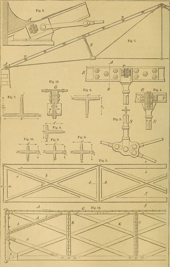 An illustration from Appleton's cyclopædia of drawing, designed as a textbook for the mechanic, architect, engineer, and surveyor, 1866, leaf 343