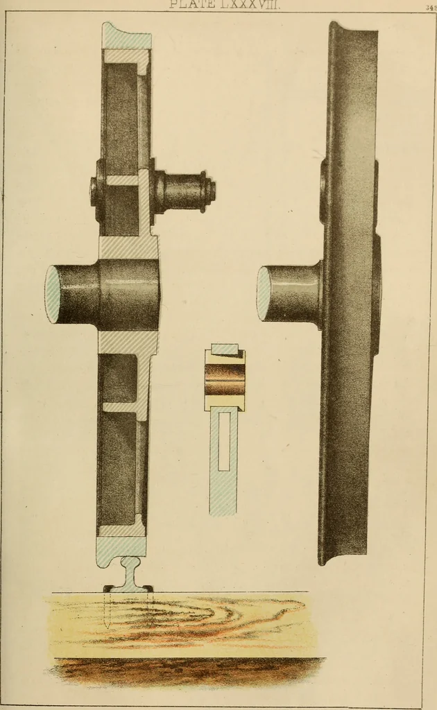 An illustration from Appleton's cyclopædia of drawing, designed as a textbook for the mechanic, architect, engineer, and surveyor, 1866, leaf 542