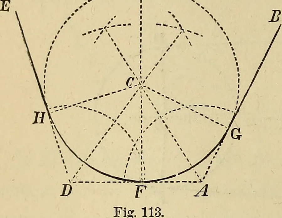 An illustration from Appleton's cyclopædia of drawing, designed as a textbook for the mechanic, architect, engineer, and surveyor, 1866, leaf 75