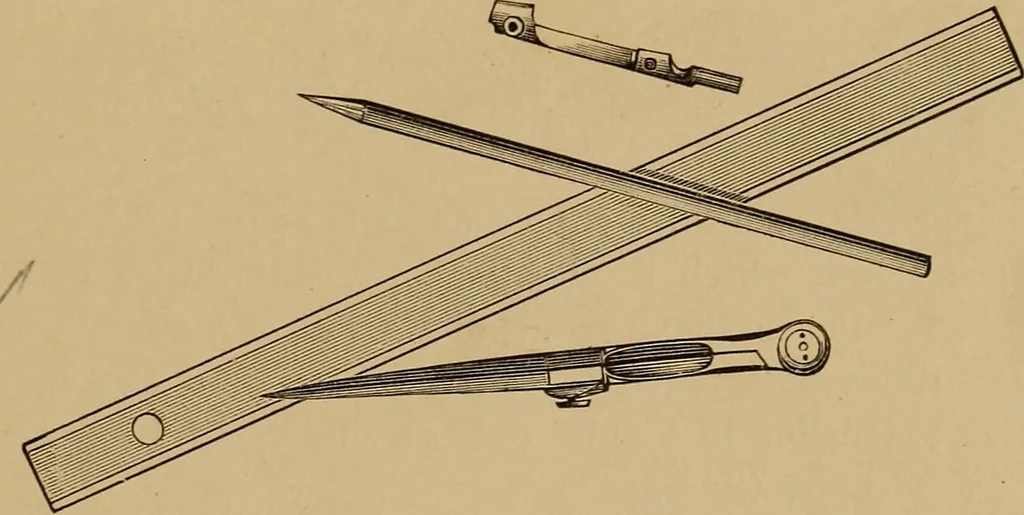 An illustration from Appletons' cyclopædia of technical drawing, 1896, leaf 18