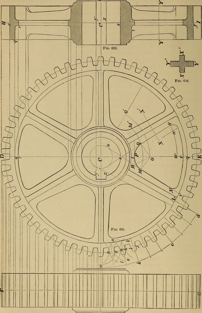 An illustration from Appletons' cyclopædia of technical drawing, 1896, leaf 335