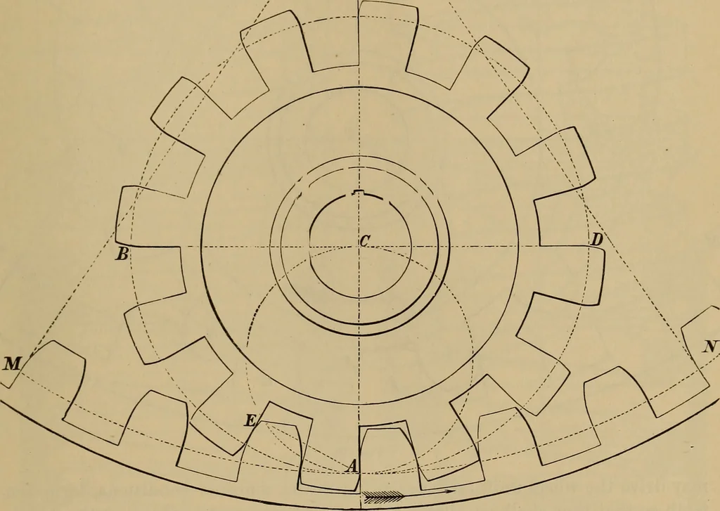 An illustration from Appletons' cyclopædia of technical drawing, 1896, leaf 342
