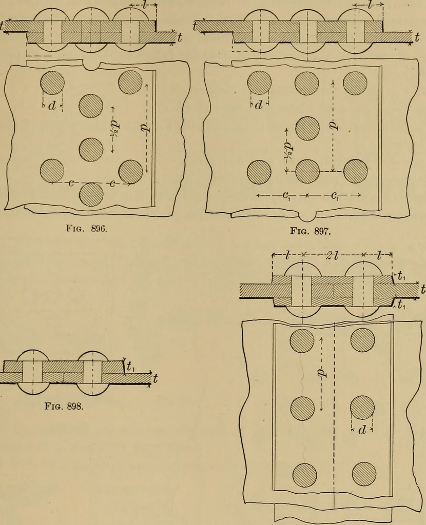 An illustration from Appletons' cyclopædia of technical drawing, 1896, leaf 404