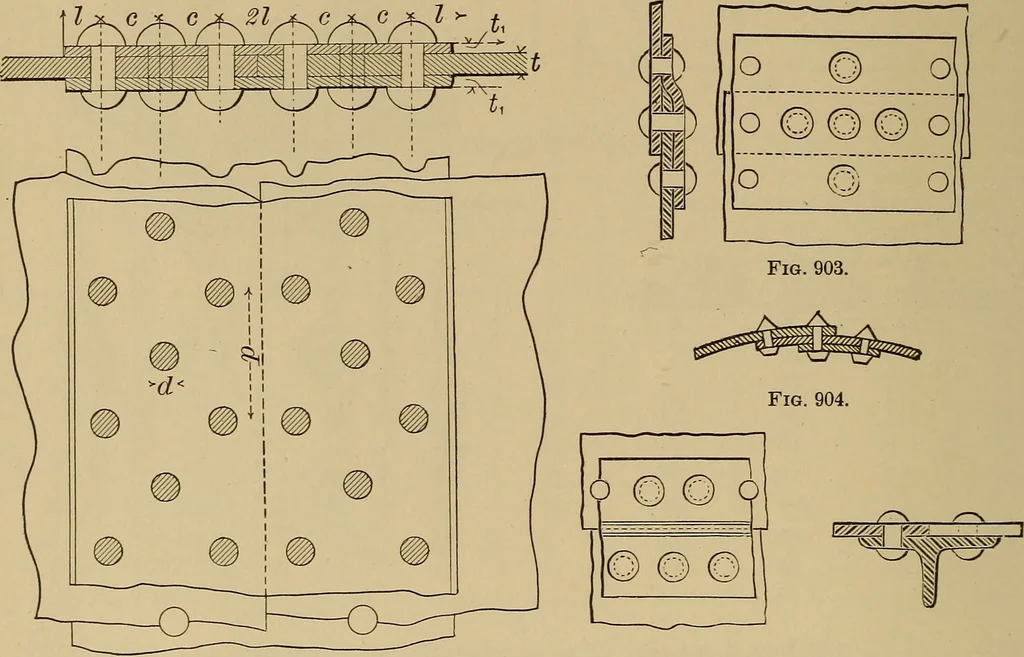 An illustration from Appletons' cyclopædia of technical drawing, 1896, leaf 405