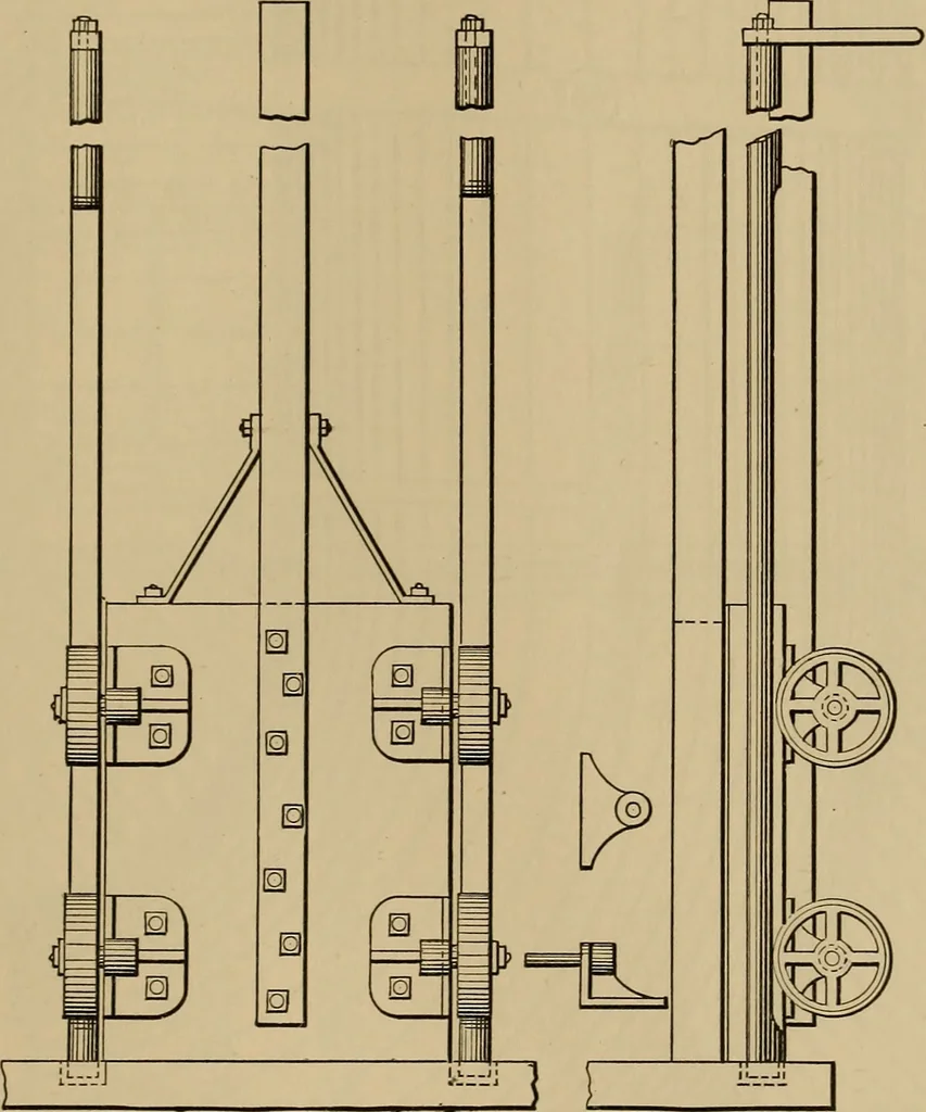 An illustration from Appletons' cyclopædia of technical drawing, 1896, leaf 466