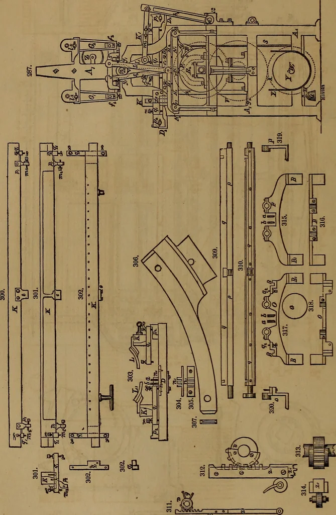 An illustration from Appleton's dictionary of machines, mechanics, engine-work, and engineering, 1861, leaf 105