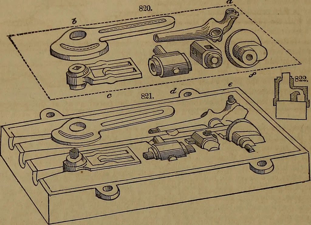 An illustration from Appleton's dictionary of machines, mechanics, engine-work, and engineering, 1861, leaf 279