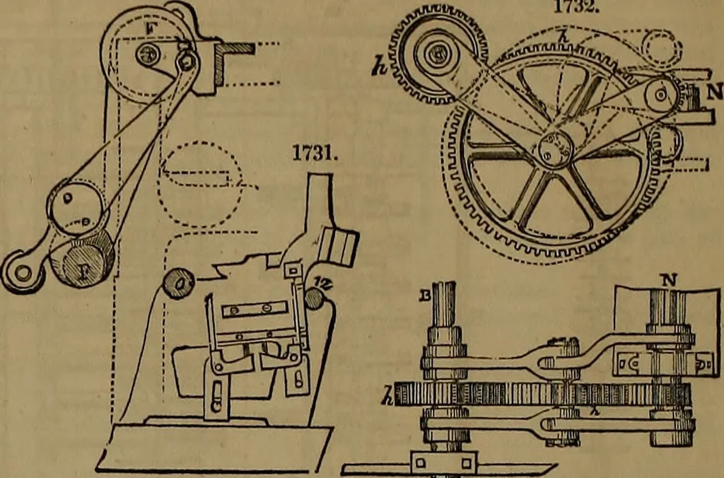 An illustration from Appleton's dictionary of machines, mechanics, engine-work, and engineering, 1861, leaf 677