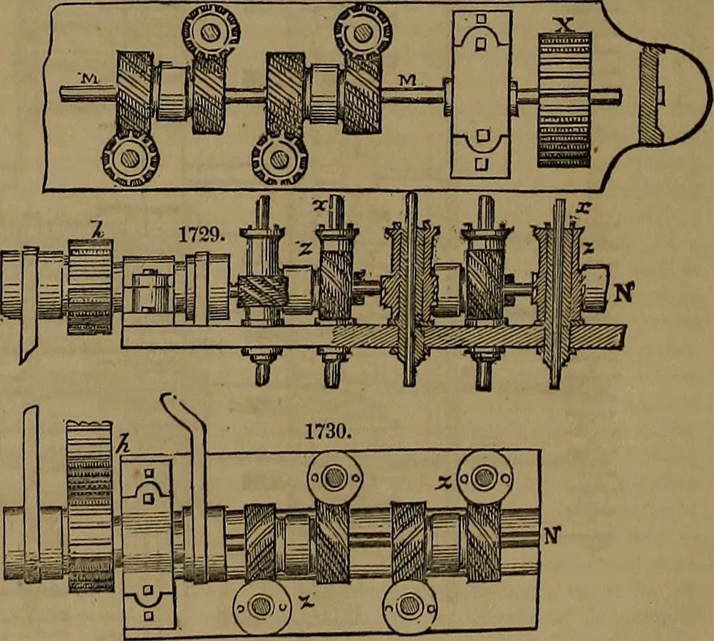 An illustration from Appleton's dictionary of machines, mechanics, engine-work, and engineering, 1861, leaf 677
