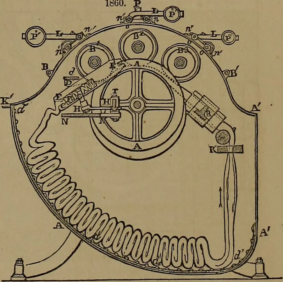 An illustration from Appleton's dictionary of machines, mechanics, engine-work, and engineering, 1861, leaf 738
