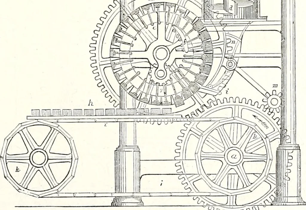 An illustration from Appleton's dictionary of machines, mechanics, engine-work, and engineering : illustrated with four thousand engravings on wood ; in two volumes, 1873, leaf 198