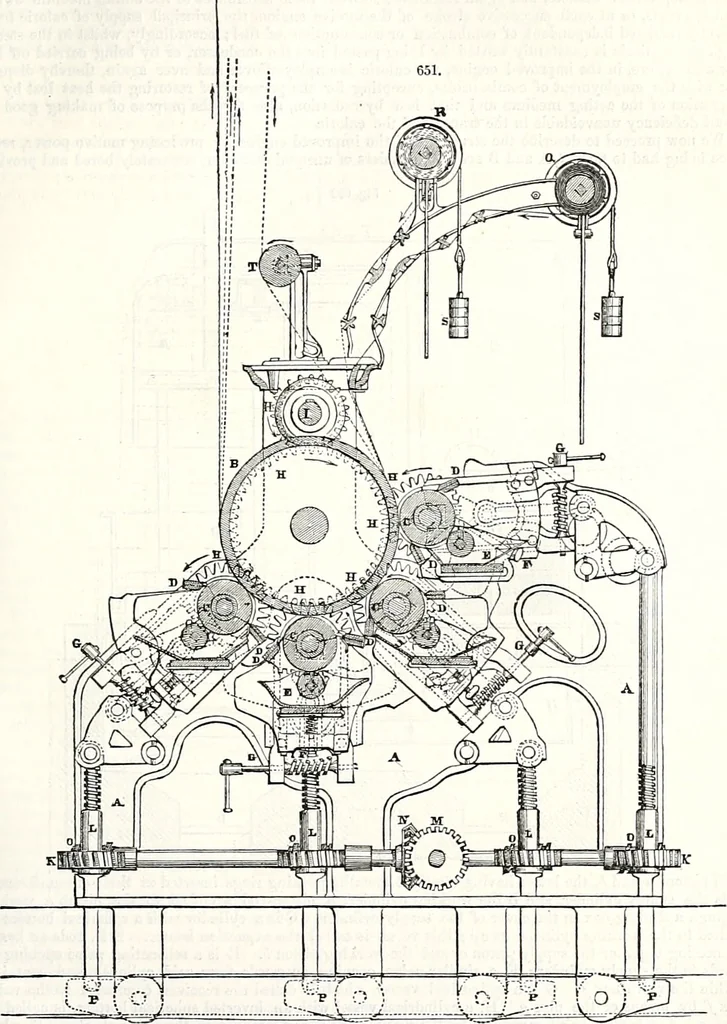 An illustration from Appleton's dictionary of machines, mechanics, engine-work, and engineering : illustrated with four thousand engravings on wood ; in two volumes, 1873, leaf 232