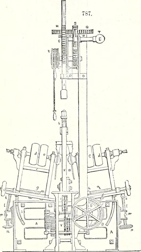 An illustration from Appleton's dictionary of machines, mechanics, engine-work, and engineering : illustrated with four thousand engravings on wood ; in two volumes, 1873, leaf 265