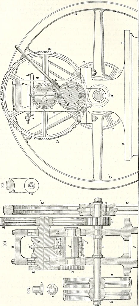 An illustration from Appleton's dictionary of machines, mechanics, engine-work, and engineering : illustrated with four thousand engravings on wood ; in two volumes, 1873, leaf 307