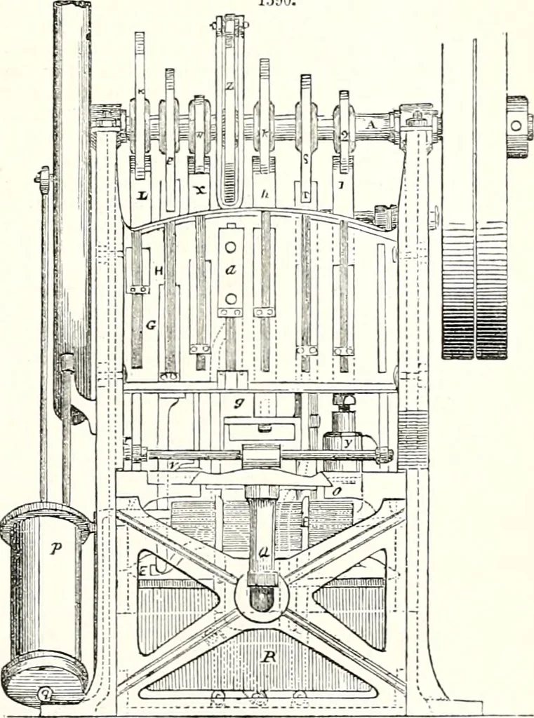 An illustration from Appleton's dictionary of machines, mechanics, engine-work, and engineering : illustrated with four thousand engravings on wood ; in two volumes, 1873, leaf 616
