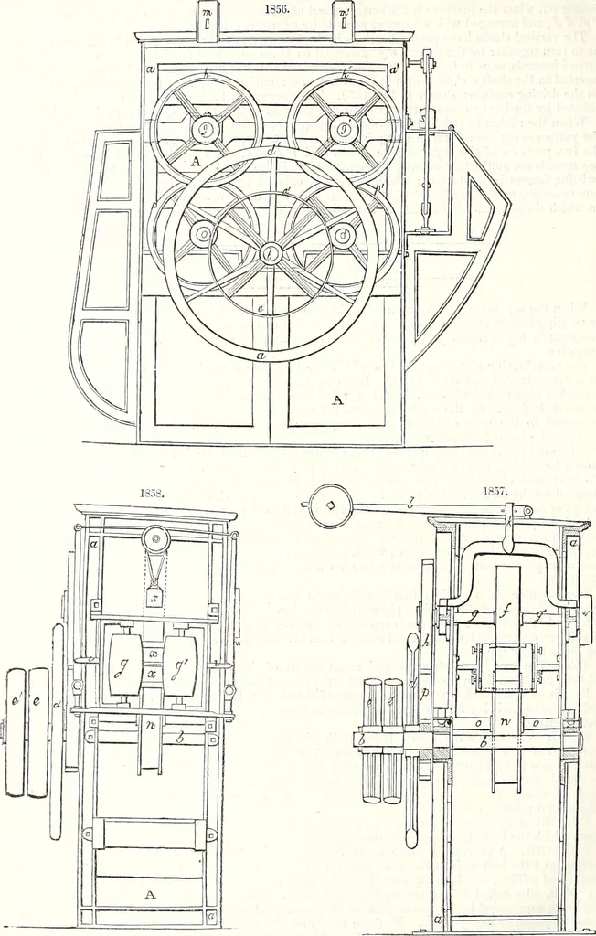 An illustration from Appleton's dictionary of machines, mechanics, engine-work, and engineering : illustrated with four thousand engravings on wood ; in two volumes, 1873, leaf 729
