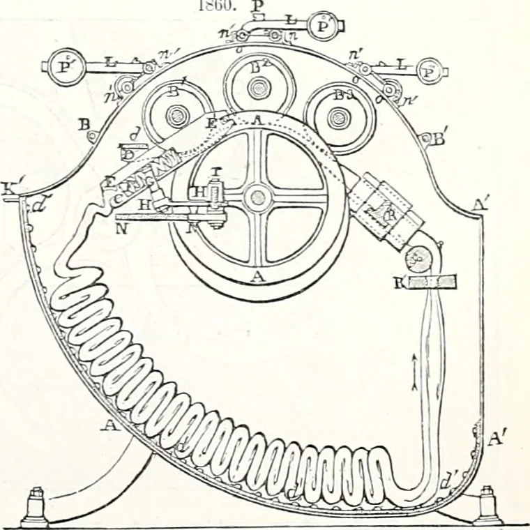 An illustration from Appleton's dictionary of machines, mechanics, engine-work, and engineering : illustrated with four thousand engravings on wood ; in two volumes, 1873, leaf 730