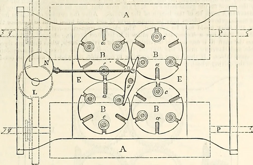 An illustration from Appleton's dictionary of machines, mechanics, engine-work, and engineering : illustrated with four thousand engravings on wood ; in two volumes, 1873, leaf 20