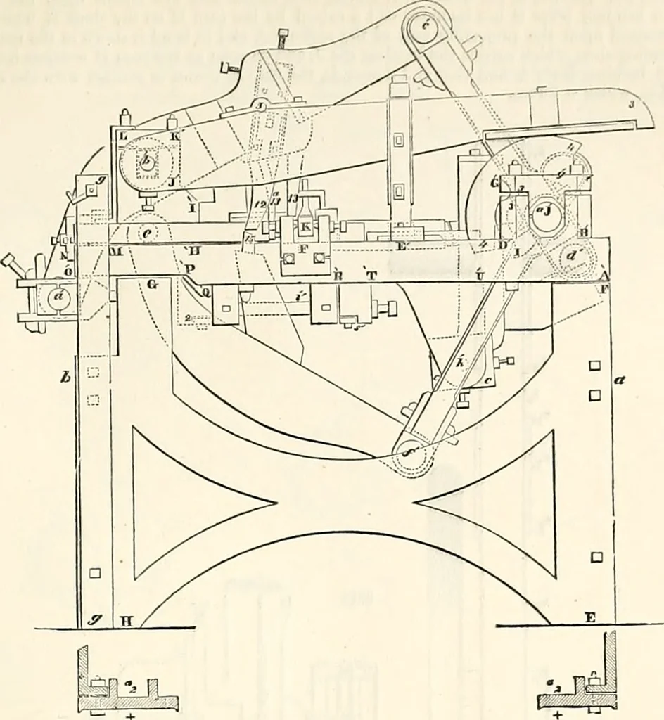 An illustration from Appleton's dictionary of machines, mechanics, engine-work, and engineering : illustrated with four thousand engravings on wood ; in two volumes, 1873, leaf 654