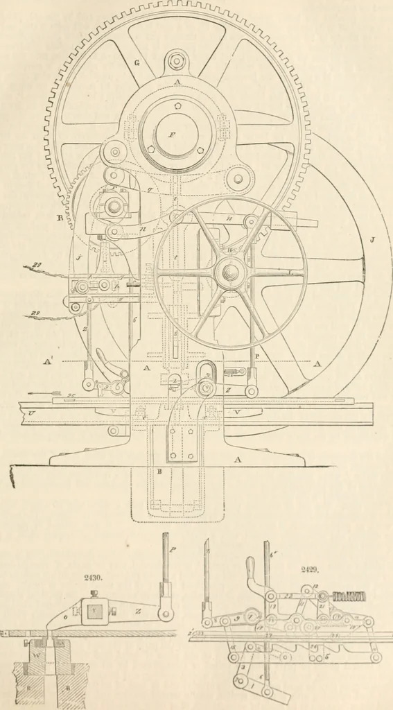 An illustration from Appleton's dictionary of machines, mechanics, engine-work, and engineering, 1869, leaf 148