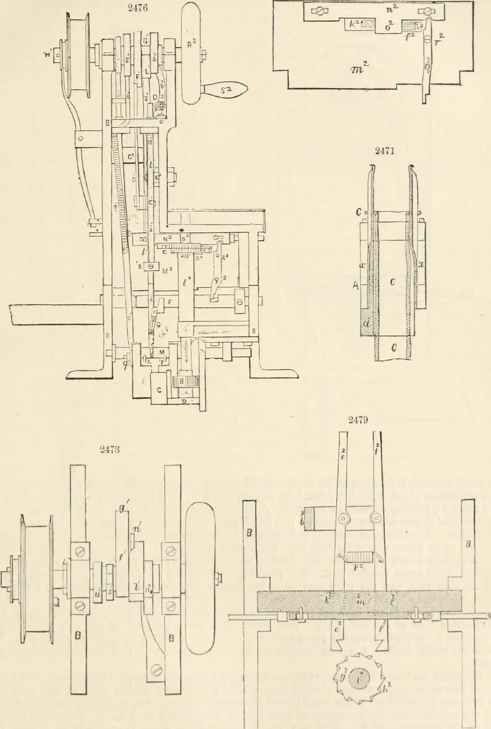 An illustration from Appleton's dictionary of machines, mechanics, engine-work, and engineering, 1869, leaf 166
