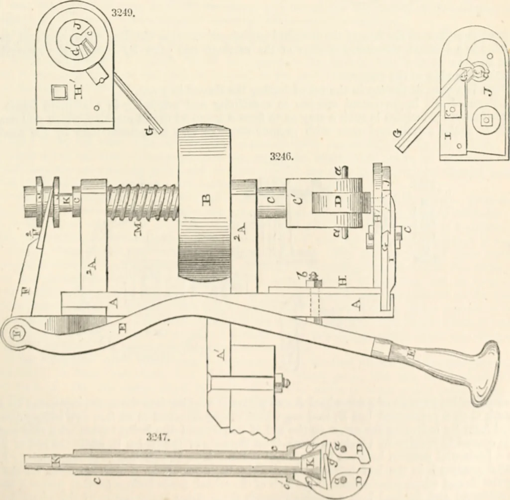 An illustration from Appleton's dictionary of machines, mechanics, engine-work, and engineering, 1869, leaf 596