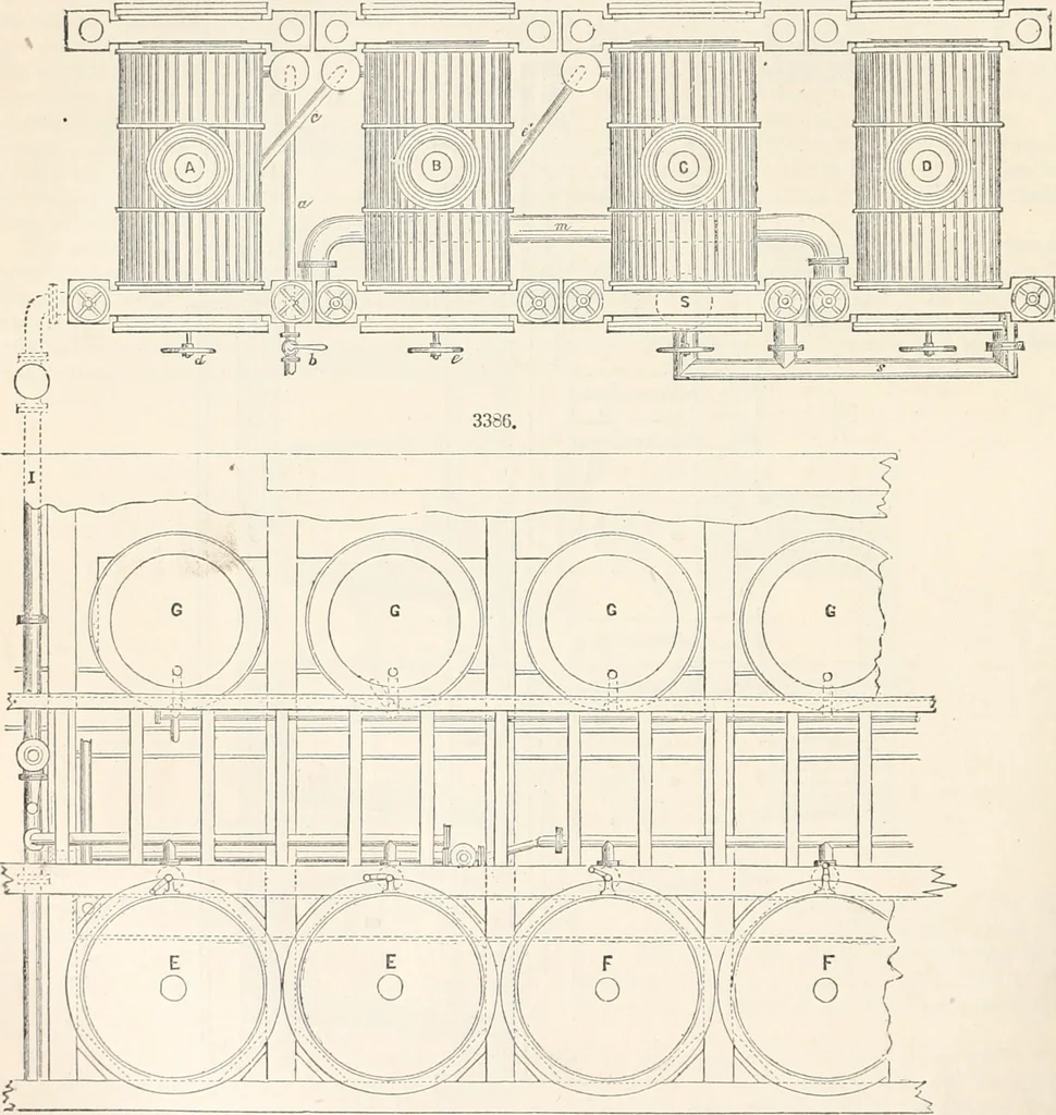 An illustration from Appleton's dictionary of machines, mechanics, engine-work, and engineering, 1869, leaf 697