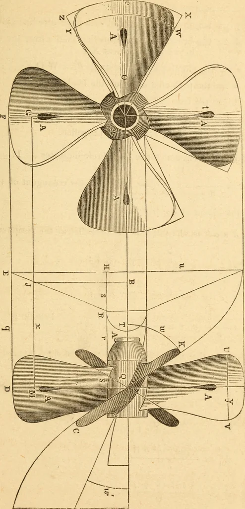 An illustration from The apprentice, or First book for mechanics, machinists, and engineers, 1860, leaf 204