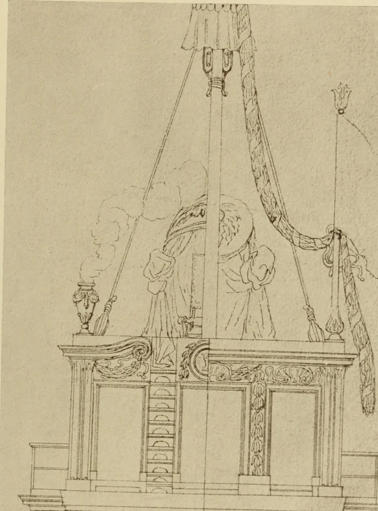 An illustration from Starye gody, 1907, leaf 124