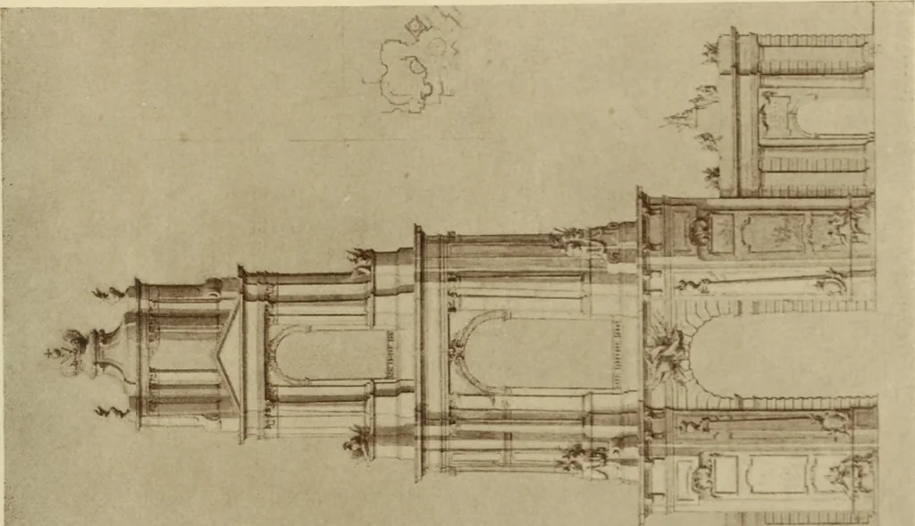 An illustration from Starye gody, 1907, leaf 138