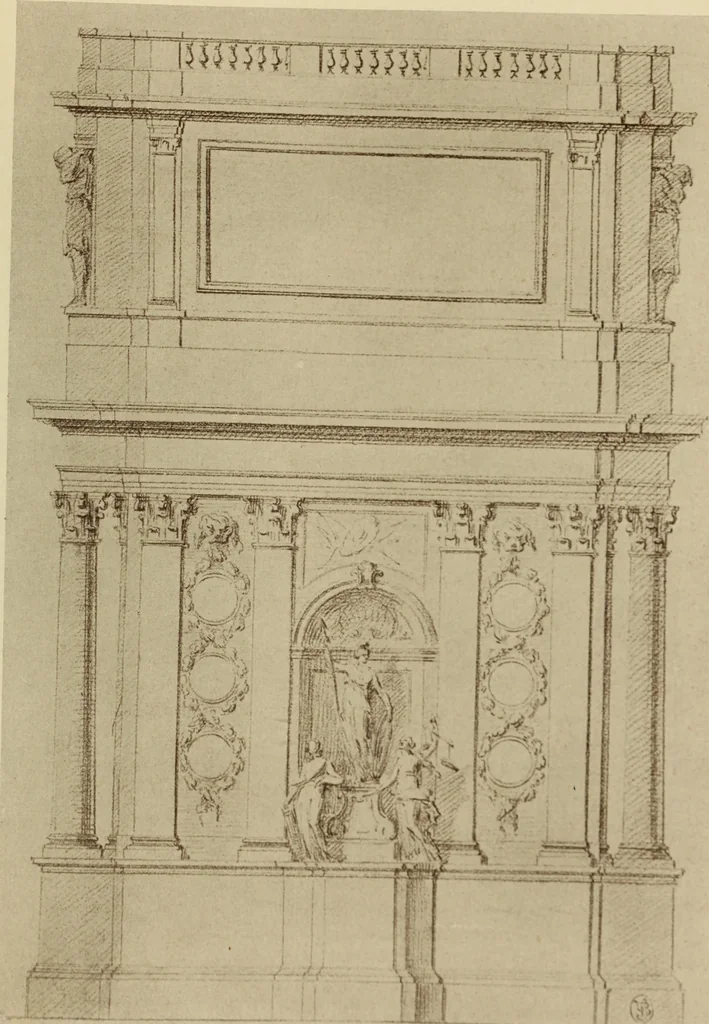 An illustration from Starye gody, 1907, leaf 142
