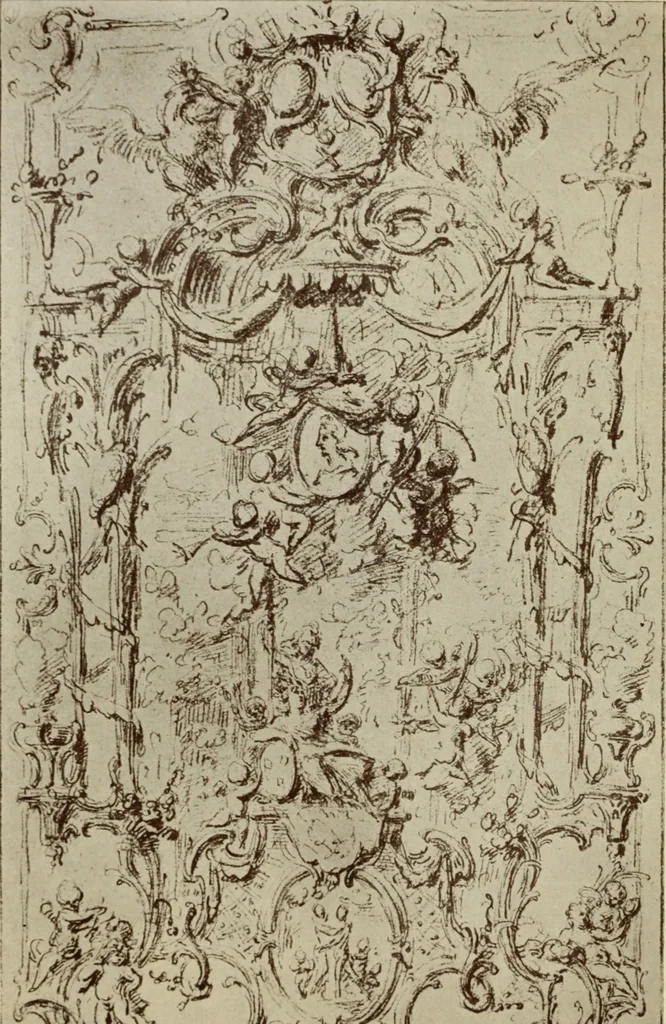 An illustration from Starye gody, 1907, leaf 143