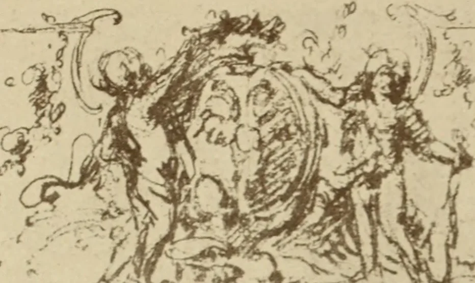 An illustration from Starye gody, 1907, leaf 144