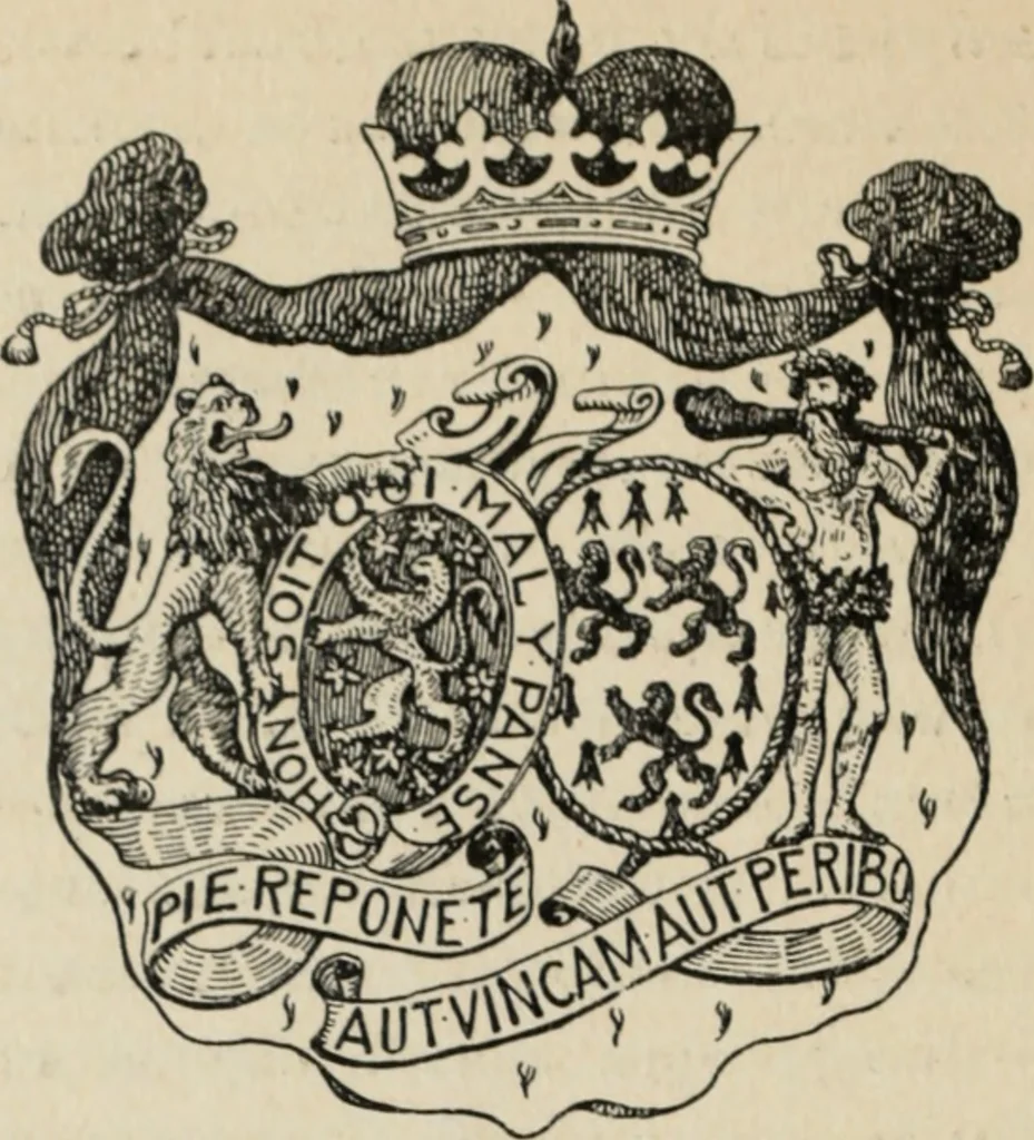 An illustration from Starye gody, 1907, leaf 263