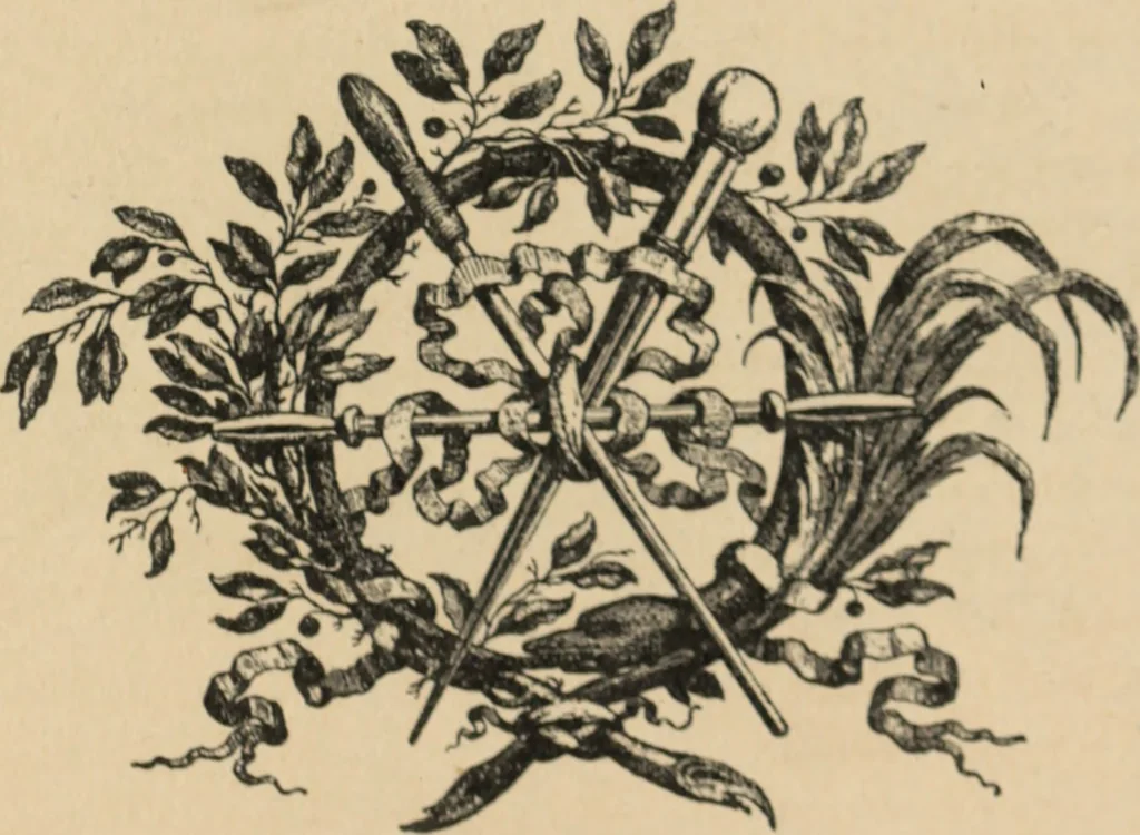 An illustration from Starye gody, 1907, leaf 312