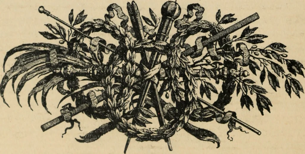 An illustration from Starye gody, 1907, leaf 313