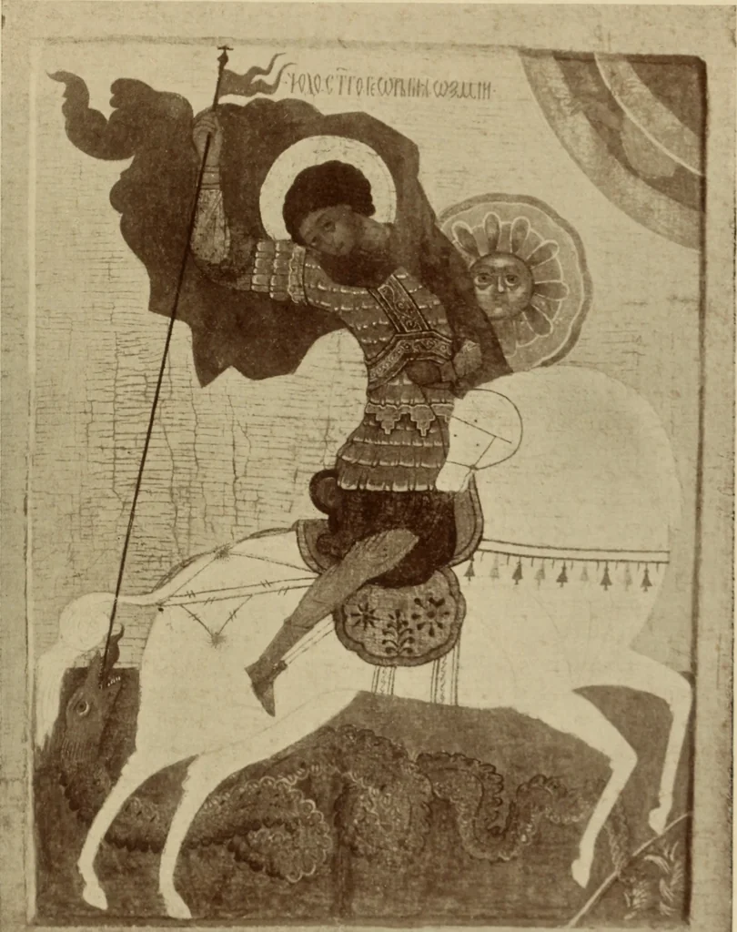 An illustration from Starye gody, 1907, leaf 68
