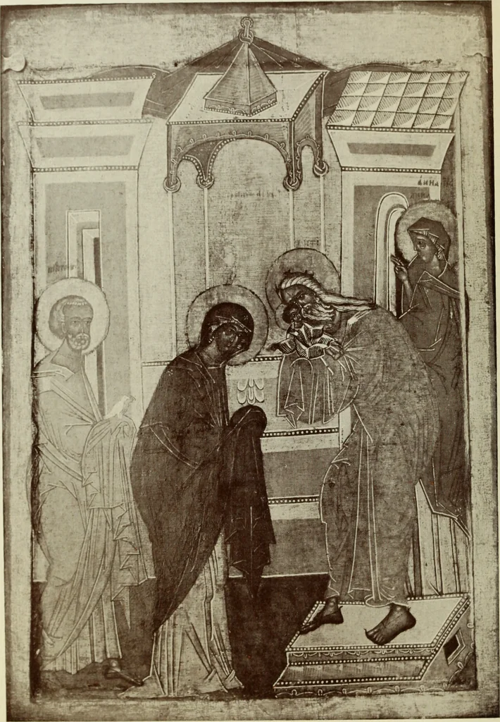 An illustration from Starye gody, 1907, leaf 73