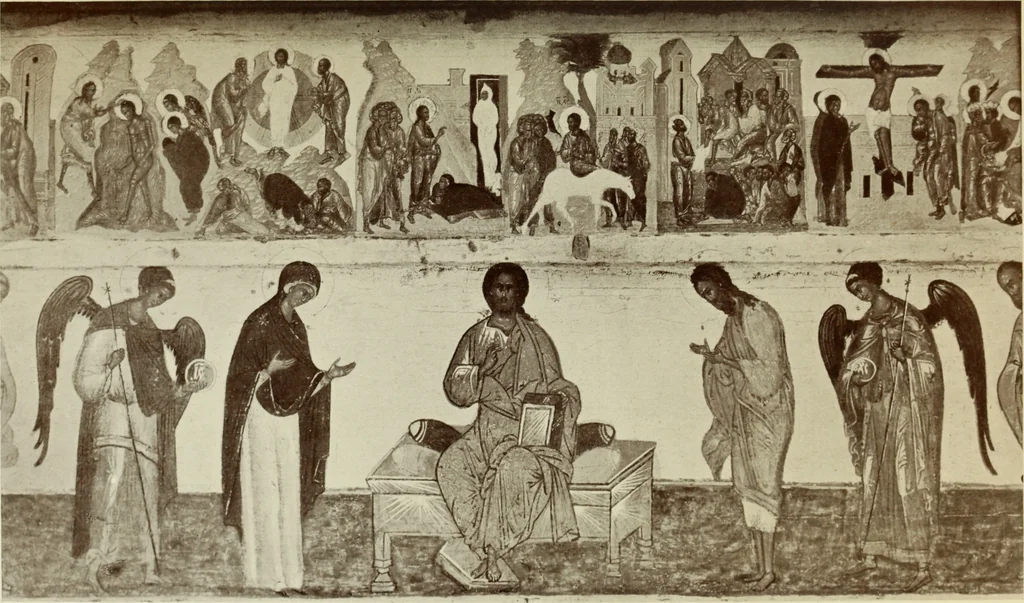 An illustration from Starye gody, 1907, leaf 75
