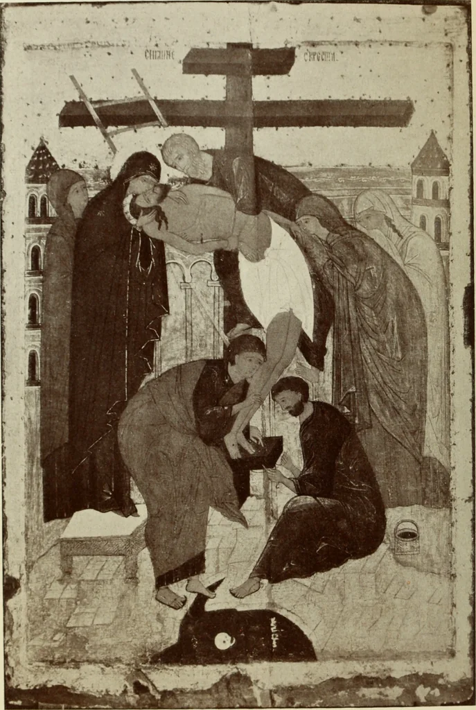An illustration from Starye gody, 1907, leaf 83
