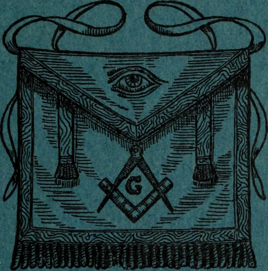 An illustration from The apron : its traditions, history and secret significances, 1914, leaf 2