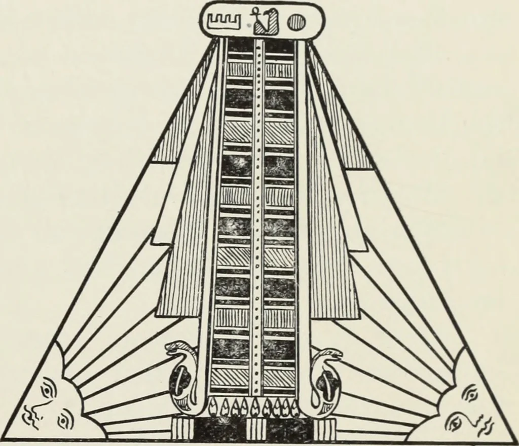 An illustration from The apron : its traditions, history and secret significances, 1914, leaf 20
