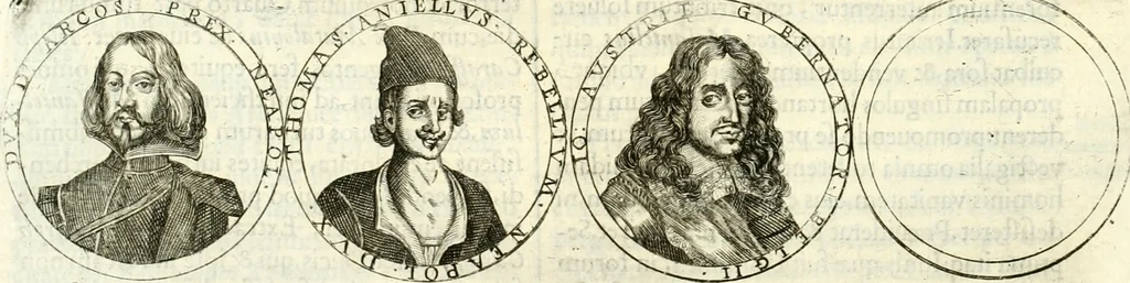 An illustration from Aquilae Austriacae pars secunda, seu, Monarchiae occidentalis tomus octauus : in quo imperatores Austrii a Maximiliano II vsquè ad coronationem Leopoldi Primi Occidentis imperatorem LI elogijs, hieroglyphicis, numismatibus, insignibus, symbolis, imaginibus antiquis ad viuum exhibentur exculpti, & longa historiarum serie exarati : vt nihil relictum sit, quod prisci vel hodierni habeant annales, sed diplomata, leges, indulta, genealogiae, donationes, priuilegia offeruntur congesta : inseruntur et regum principumque imagines, nummi honorarij, castrenses, triumphales, votiui, missiles, &c. qui sanguine, foedere, bello imperatoribus iuncti, occurrunt in opere : subijcitur cuique caesarum appendix symbolica, sacrolegalis, & historicopolitica, in qua symbolis & hieroglyphicis, are affabrè exculptis, Caesares eorumq[ue] gesta pinguntur & explanantur, 1679, leaf 265