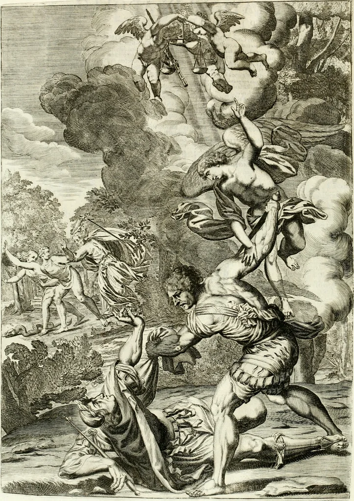 An illustration from Aquila Romana, ouero, Monarchia occidentale da Carlo Magno d'Occidente imperador primo : sino alla coronatione del glorioso Leopoldo Primo : tutti con le loro effigie dal naturale, aggiontiui li geroglifici ed allegorie, inuentione dell' autore, 1679, leaf 123